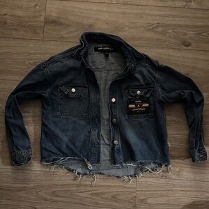 Karl Lagerfeld Blue Denim Jacket